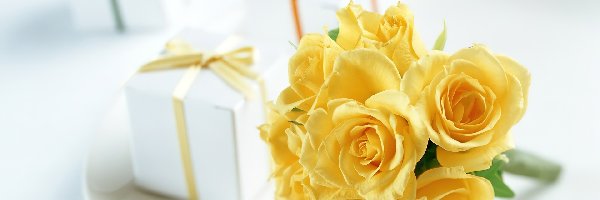 Prezenciki, Róże, Żółte