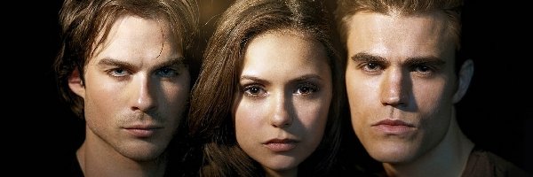 Nina Dobrev, The Vampire Diaries, Ian Somerhalder, Paul Wesley, Pamiętniki wampirów, Serial