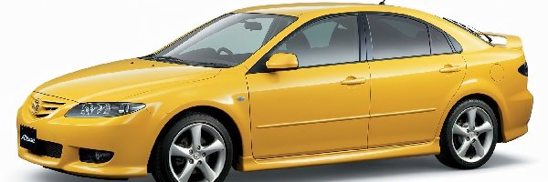 Mazda 6, żółta