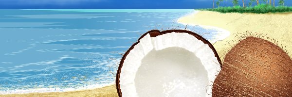 Kokos, Woda, Plaża