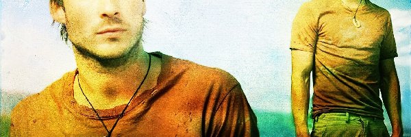 Ian Somerhalder, koszulka, podarta, Filmy Lost
