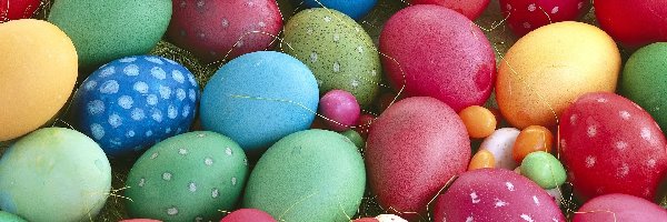 Wielkanocne, Jajka, Kolorowe