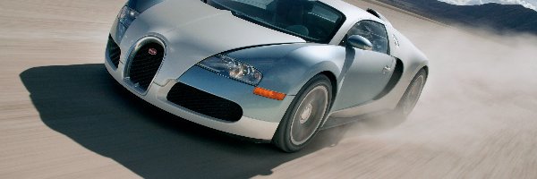 Bugatti Veyron, Prędkość, Pełna, Srebrne