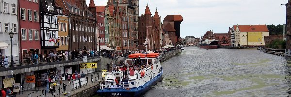Żuraw, Statek, Pobrzeże, Gdańsk