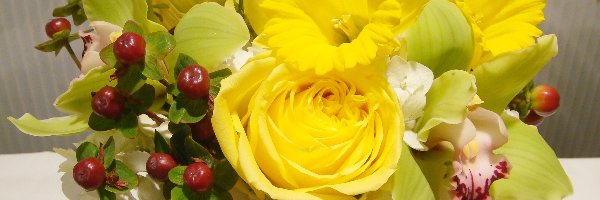Kwiatów, Żółtych, Bukiet