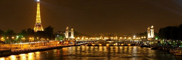 Paryż, Most, Sekwana, Wieża Eiffla