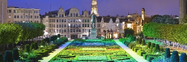 Ogród, Belgia, Bruksela, Pałac