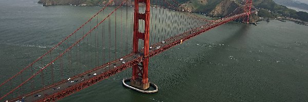 Most, Woda, Golden Gate, San Francisco, Góry