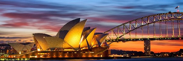 Sydney, Most Sydney Harbour Bridge, Sydney Opera House, Australia