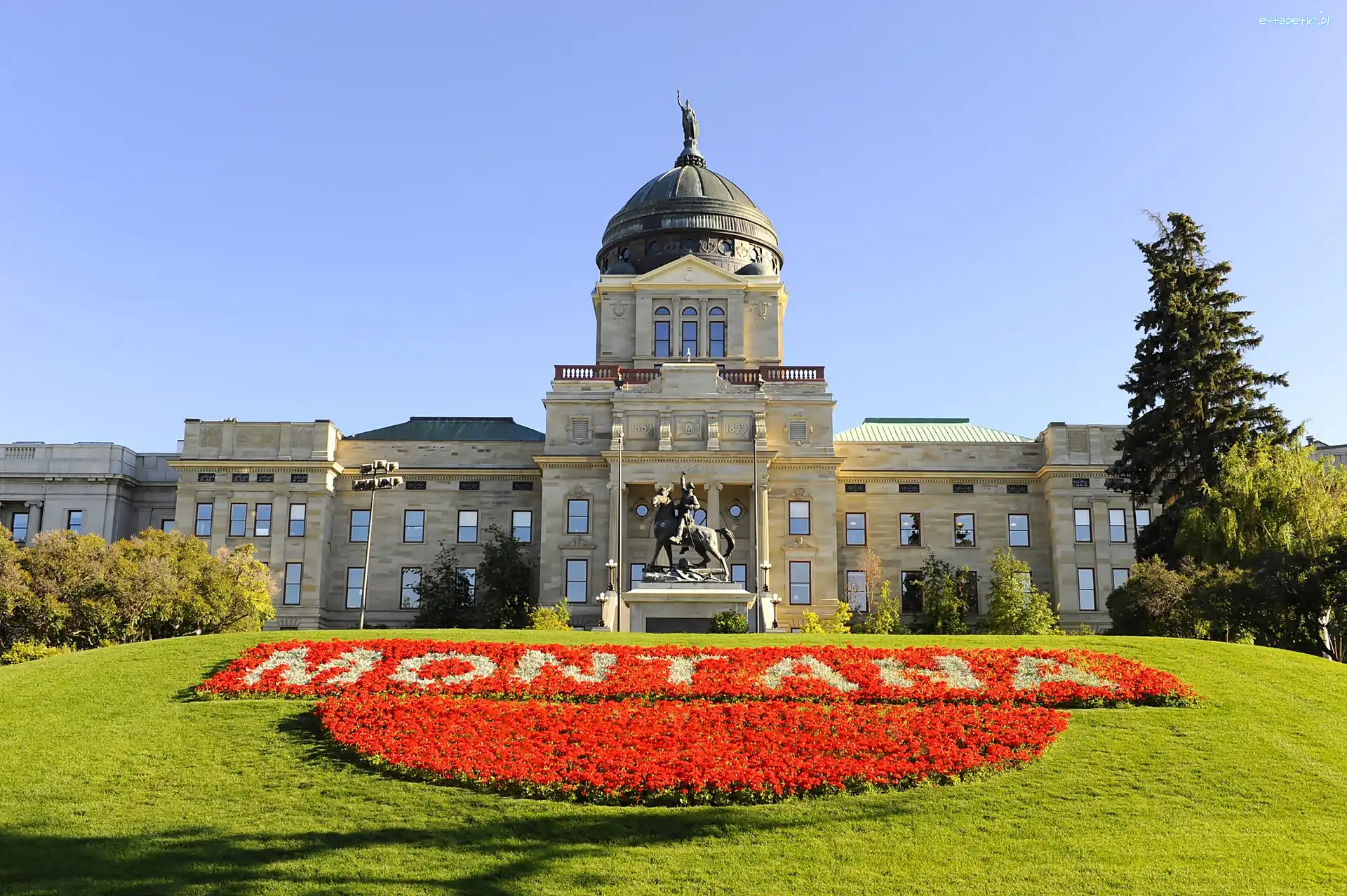 Miasto, Parlament, Budynek, Montana