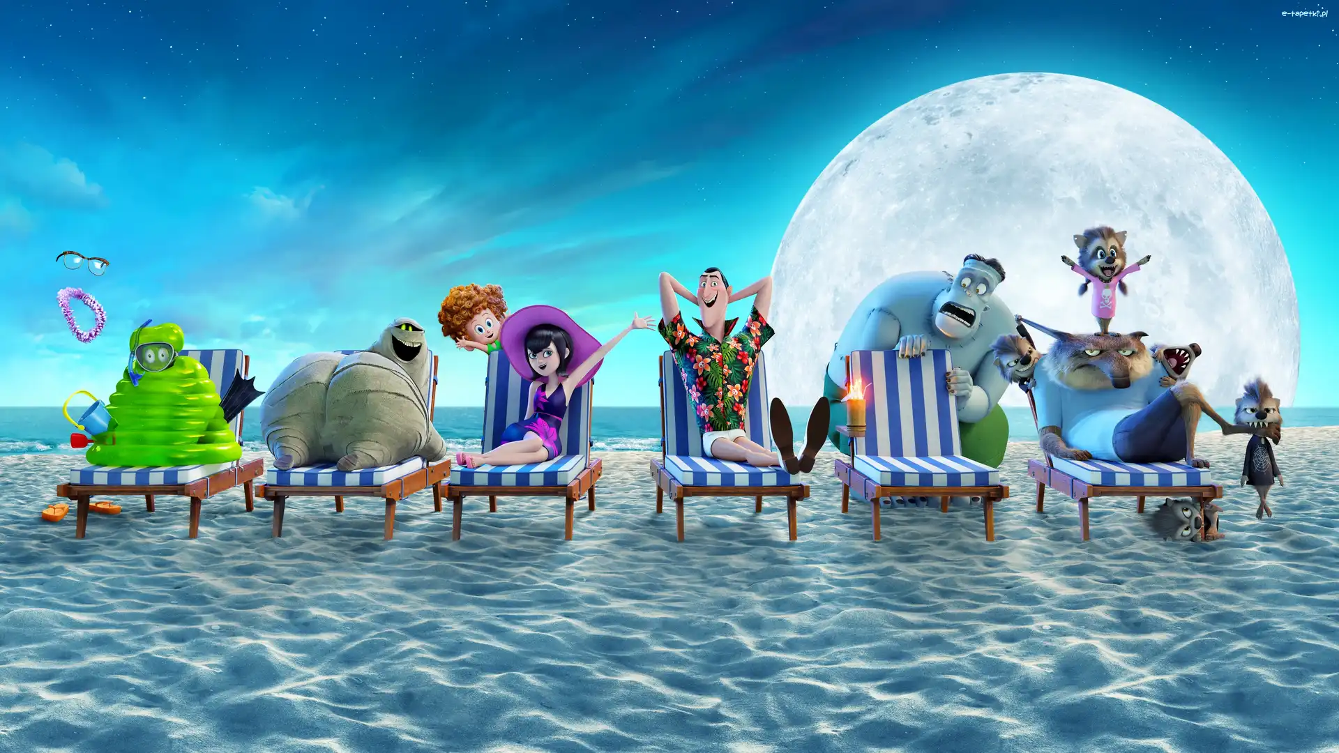 Film, Wakacje, Hotel Transylvania 3, Murray, Blobby