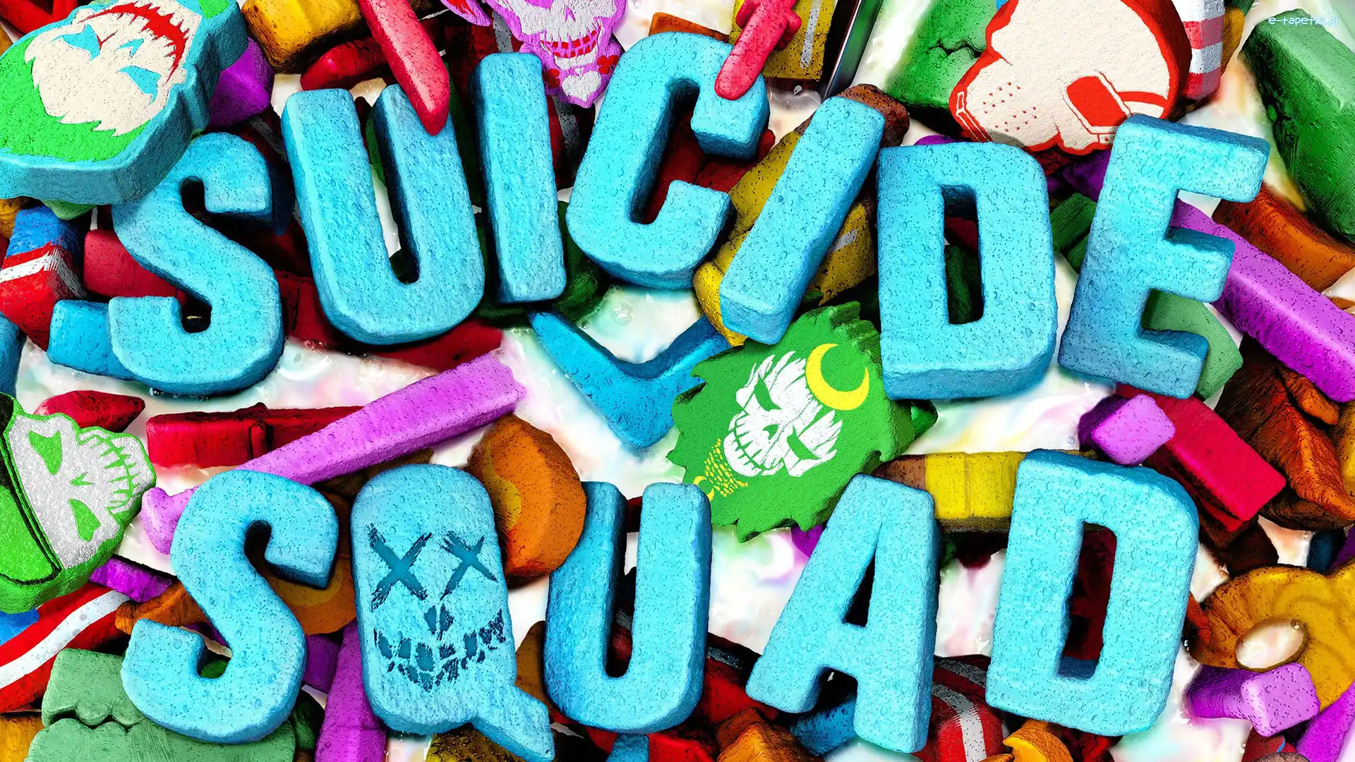 Suicide Squad, Film, Legion Samobójców, Logo, Kolorowe