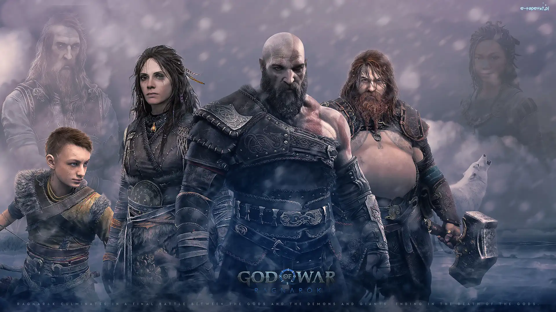 Kratos, God of War Ragnarok, Freya, Odin, Postacie, Atreus, Thor, Gra