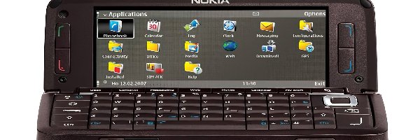 Czarna, Menu, Czerwona, Nokia E90