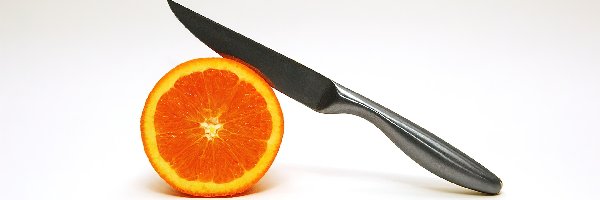 Nożem, Przekrawana, Pomarańcza