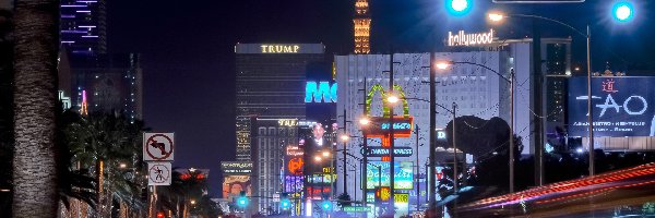 Las Vegas, Noc, Ulica, Stany Zjednoczone