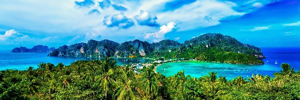 Morze, Tajlandia, Roślinność, Góry