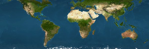 Kontynenty, Mapa Świata