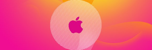 Logo, Apple, Różowe