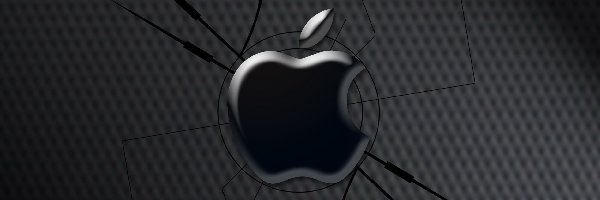 Logo, Tło, Czarne, Apple