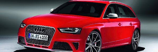 Audi, Avant, RS4, Czerwone