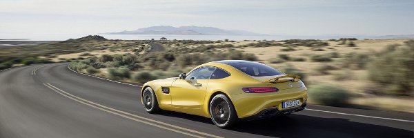 Mercedes, GT, AMG, Żółty