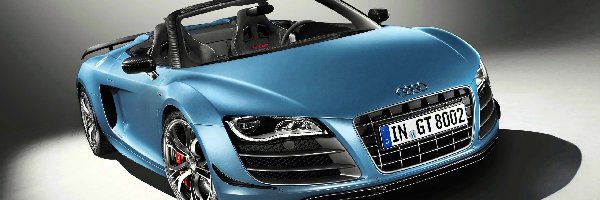 Samochód, Cabrio, Niebieski, R8, Audi