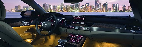 Podświetlenie, Wnętrze, Audi A8 D4