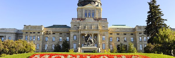 Miasto, Parlament, Budynek, Montana