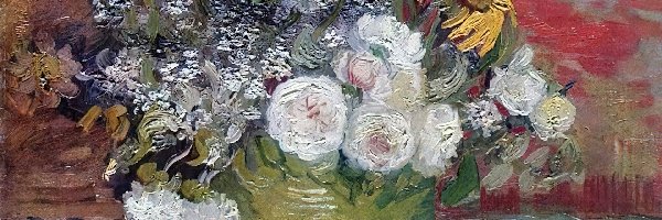 Obraz, Kolorowe, Vincent van Gogh, Bukiet, Kwiaty