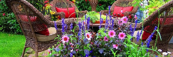 Kwiaty, Wypoczynek, Rośliny, Ogródek