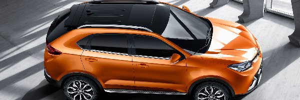2016, MG GS SUV, Pomarańczowy