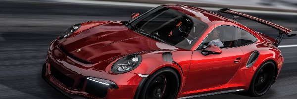 Grand Theft Auto 5, Porsche 911 GT3 RS, Czerwone, Gra