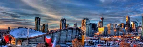 Calgary, Zima, Miasto, Kanada
