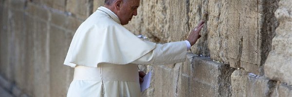 Ściana płaczu, Franciszek, Papież