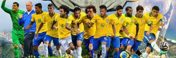 Świata, Plakat, Piłkarze, Mistrzostwa, Brazylia, 2014