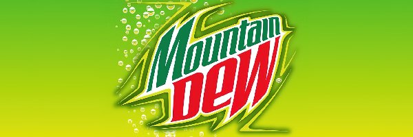 Dew, Logo, Mountain, Tło, Jasnozielone