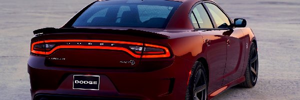 Hellcat, 2018, Tył, Dodge Charger SRT