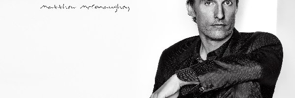 Matthew McConaughey, Autograf, Czarno-białe, Aktor