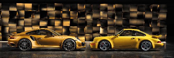 Samochody, Porsche 911 Carrera RS, Porsche 911 Turbo S Exclusive Series, Dwa