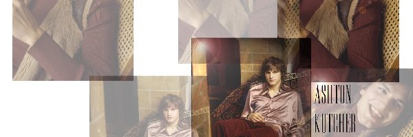 atłasowa, dywan, koszula, Ashton Kutcher