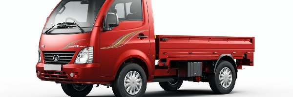 2015, Tata Super Ace Mint Pickup Truck, Czerwony