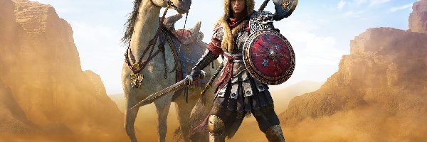 Dodatek, Assassins Creed Origins Roman Centurion Pack, DLC, Koń, Bayek