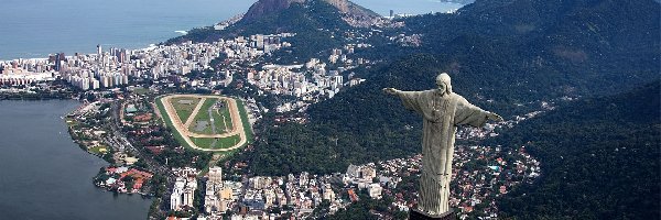 Brazylia, Miasto, Rio de Janeiro, Wzgórza, Statua Chrystusa Zbawiciela