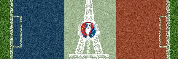 Euro 2016, Wieża, Boisko, Logo, Eiffla