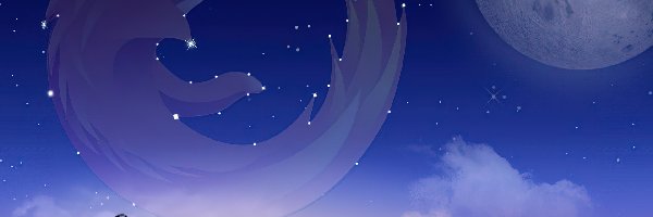 Księżyc, Niebo, Firefox