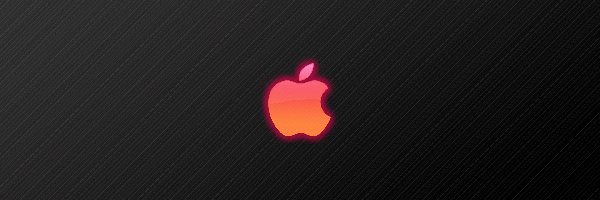 Logo, Poświata, Różowa, Apple