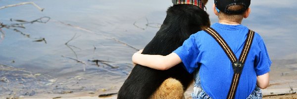 Przyjaźń, Chłopiec, Pies