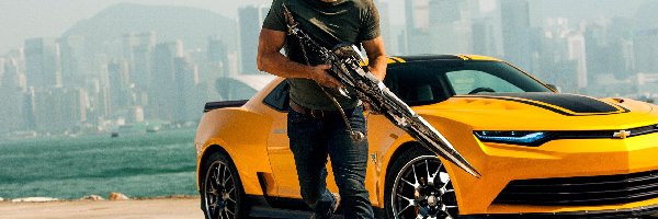 Camaro SS, Mark Wahlberg, Żółty, Aktor, Transformers 4, Film