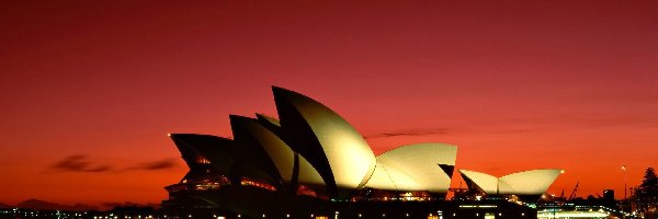 Sydney, Zachód Słońca, Opera w Sydney, Australia